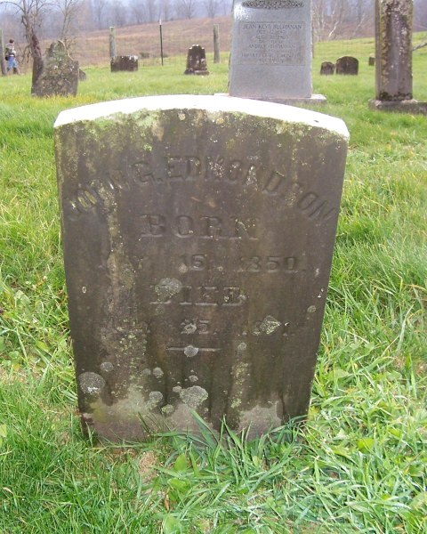 John G. Edmondson stone
Moore Cemetery (2009)