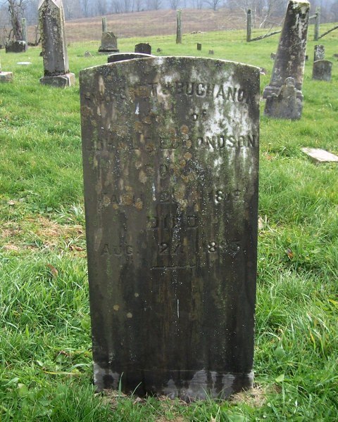 Margaret Jane B. (Buchanan) Edmondson stone
Moore Cemetery (2009)