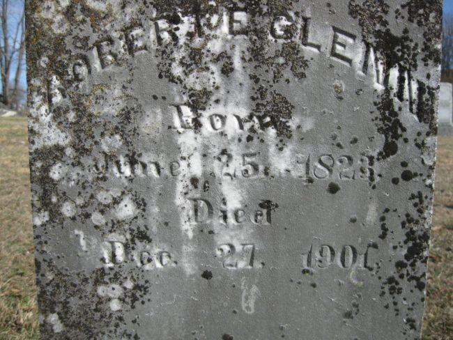 Robert Glenn stone
Rock Spring Cemetery (2011)