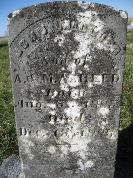 John McClure Reed stone
Rock Spring Cemetery (2011)