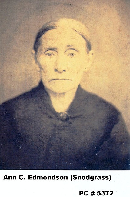 Ann C. (Edmondson) Snodgrass photo courtesy Historical Society of Washington Co., VA - snodgrass-ann-edmondson-2