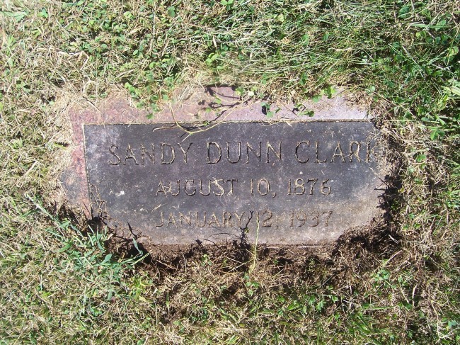 Sandy Dunn Clark stone
Bethel Cemetery (2010)